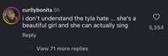 The comment section under The Shade Room's post, where the South African singer stopped mid-performance to check up on a fan. (Image via Instagram/@theshaderoom.)